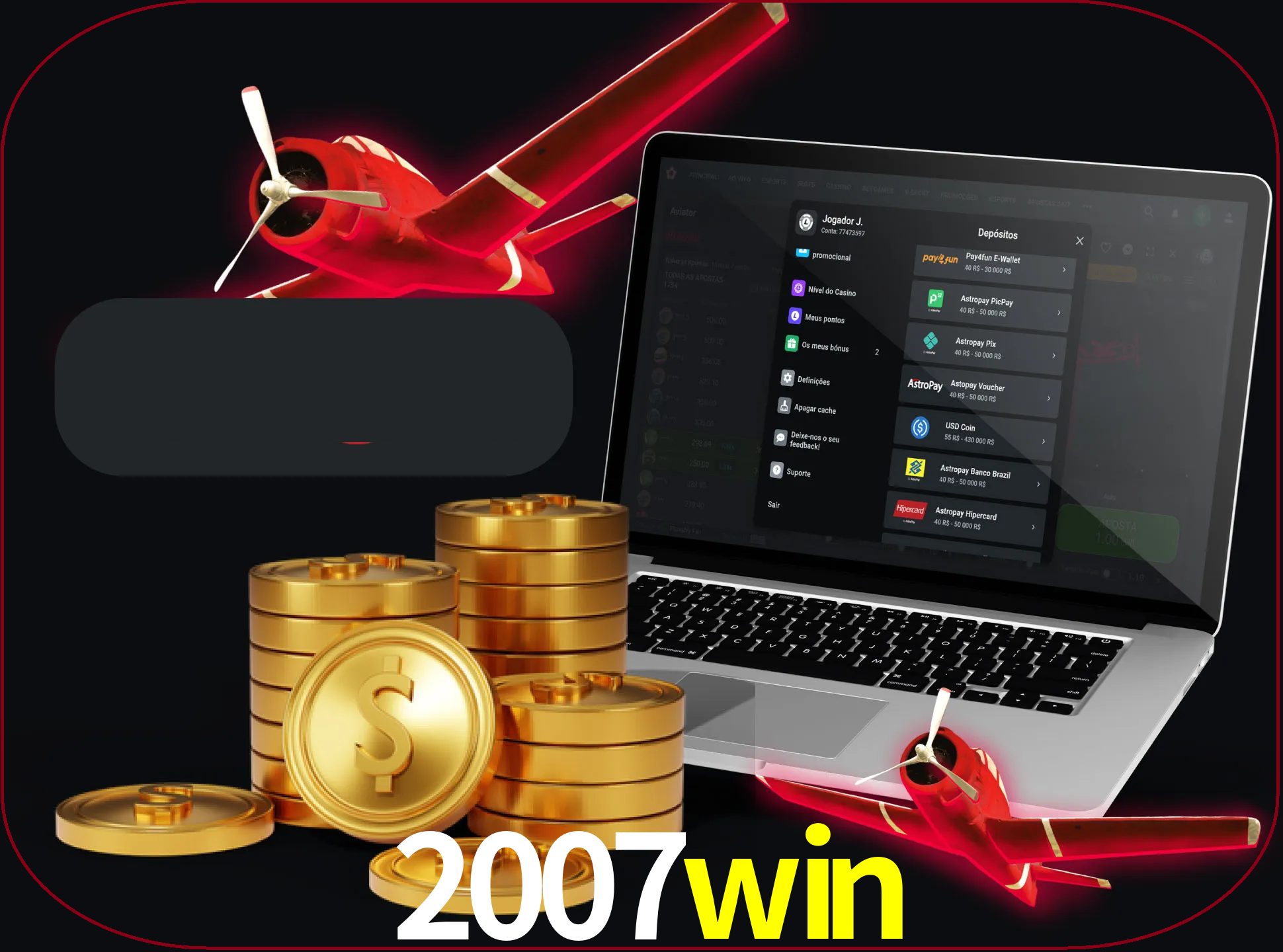 Você pode sacar seu dinheiro com qualquer um dos métodos de pagamento mais populares no Brasil.