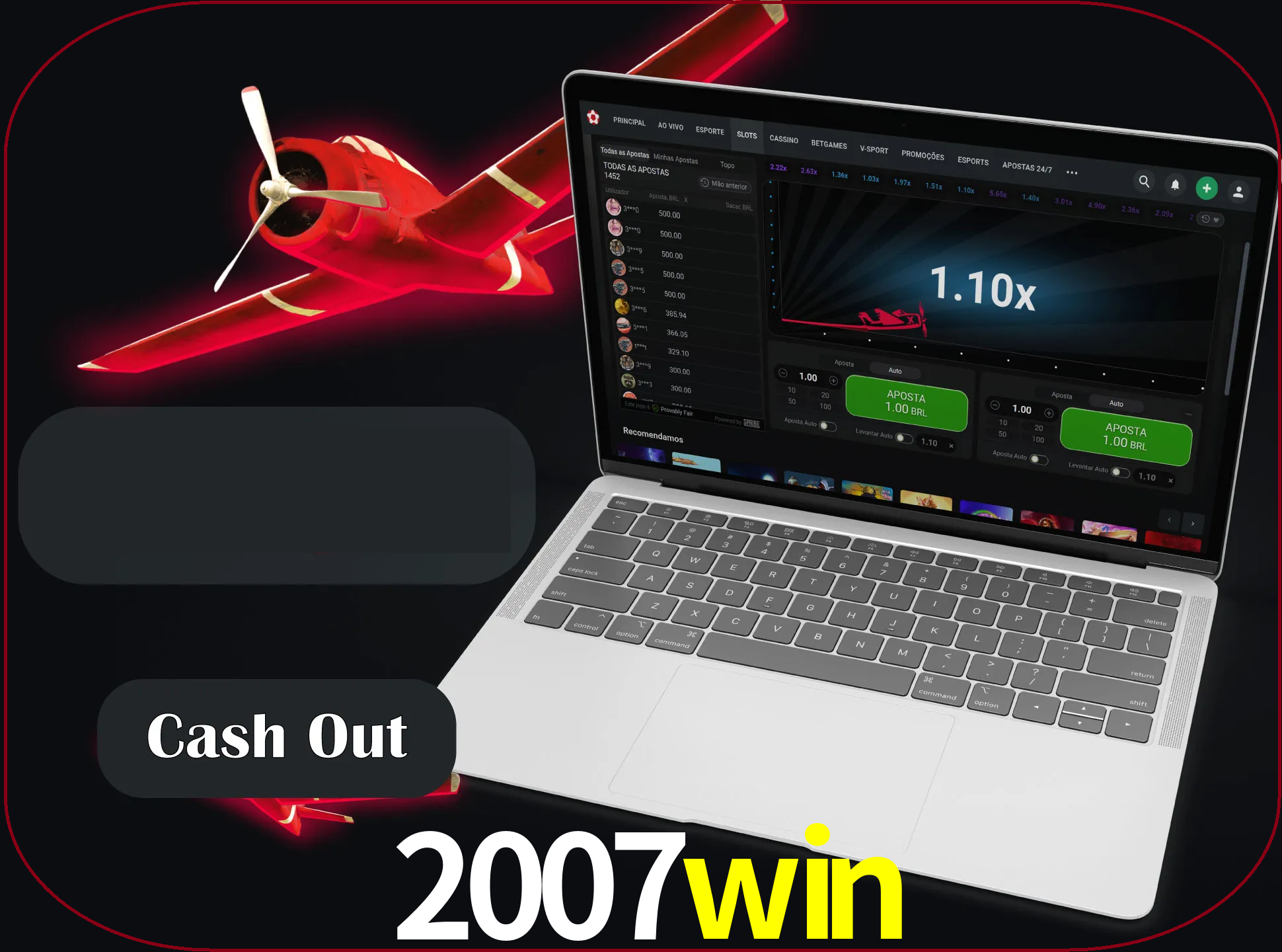 Não perca a chance de sacar seu dinheiro antes que o avião caia.