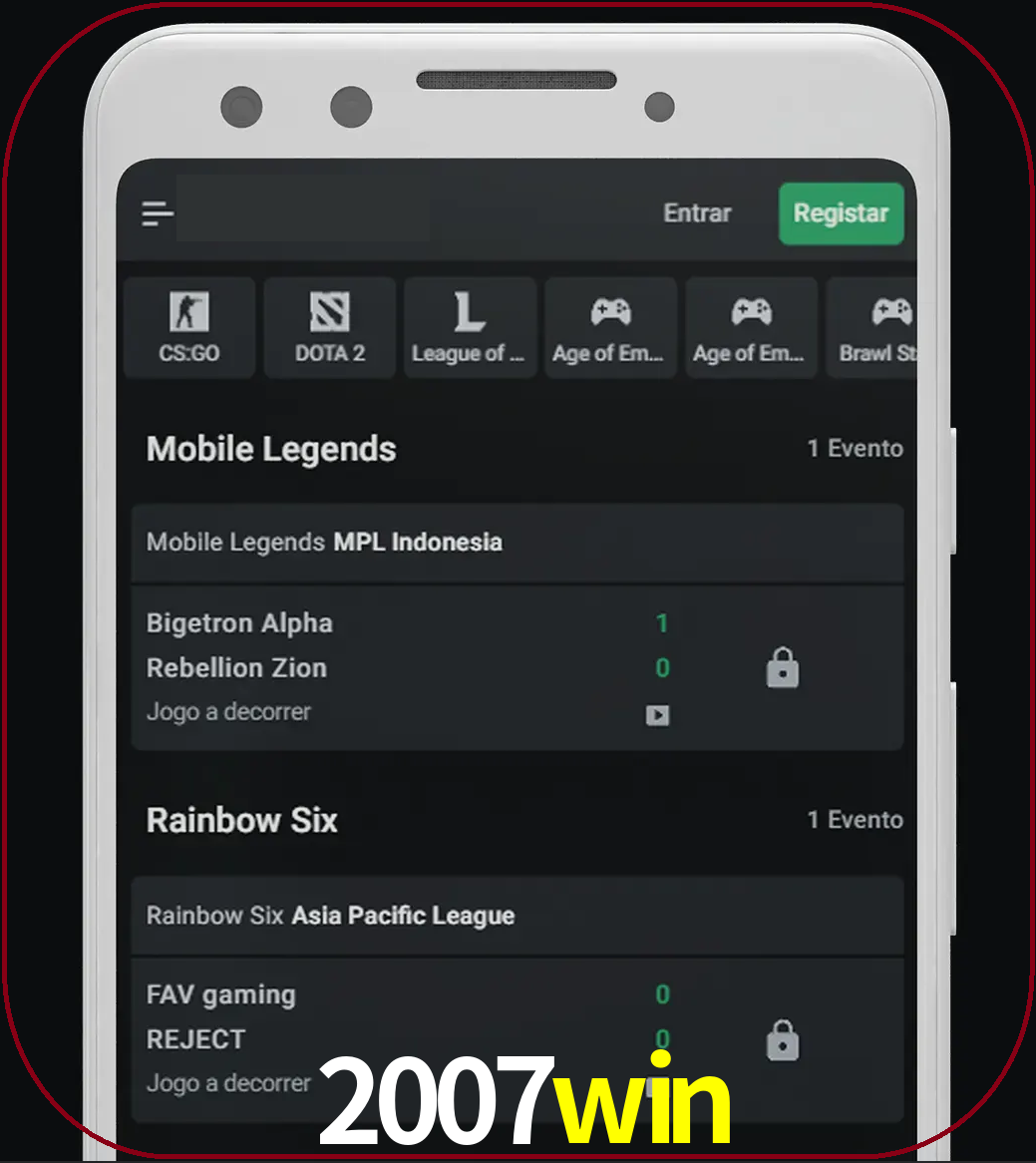 Esportes permitem apostar nos maiores torneios.