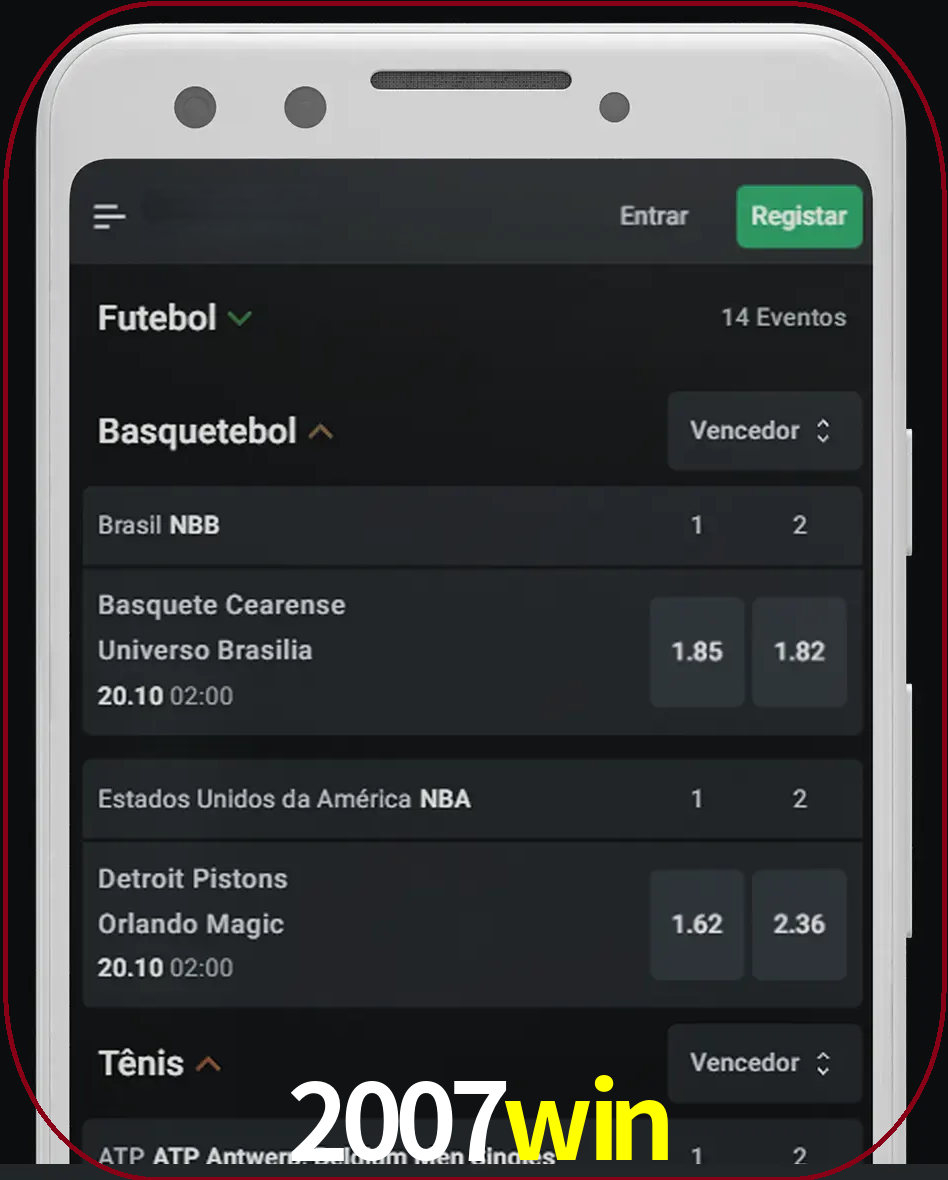 Aposte e assista aos esportes em formato ao vivo.