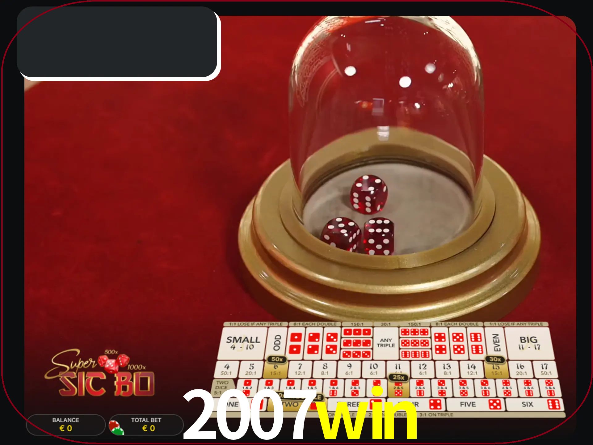 Deixe os dados ao seu lado nos jogos da Sic Bo.