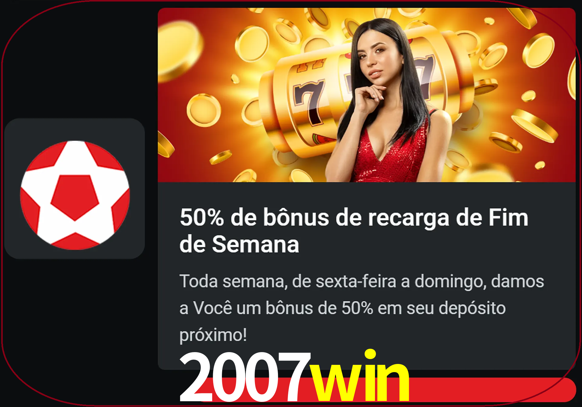 Volte a cada semana para receber novos bônus em dinheiro.