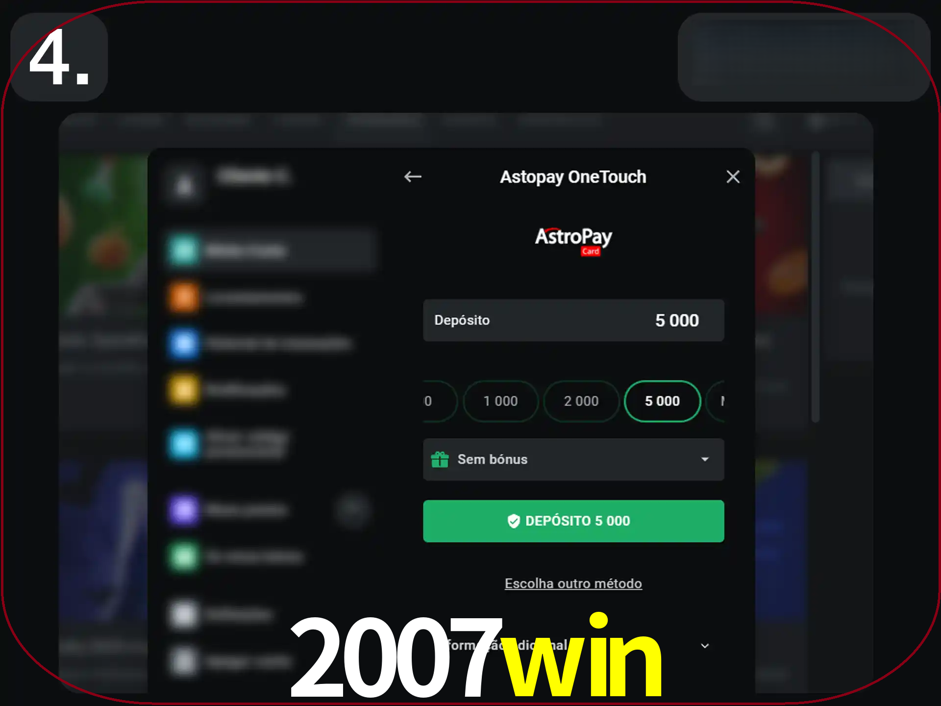 Preencha todos os seus dados nos campos.