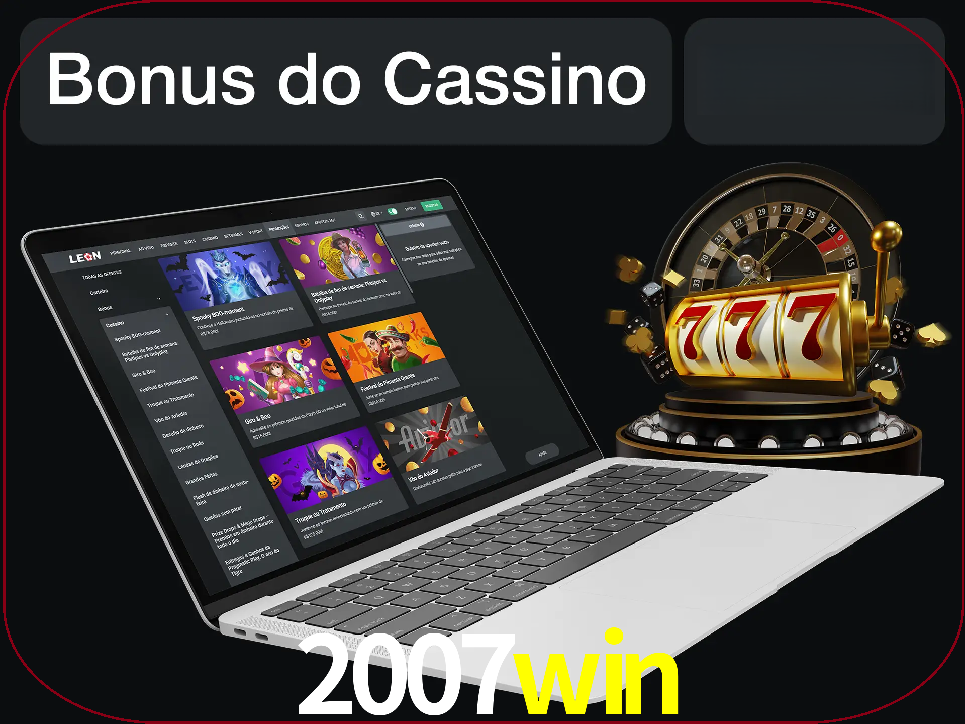 Use o bônus do cassino para começar melhor.