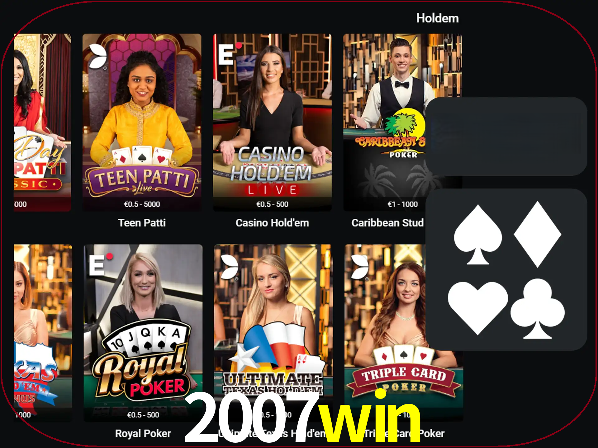 Ganhe todos os prêmios jogando pôquer.