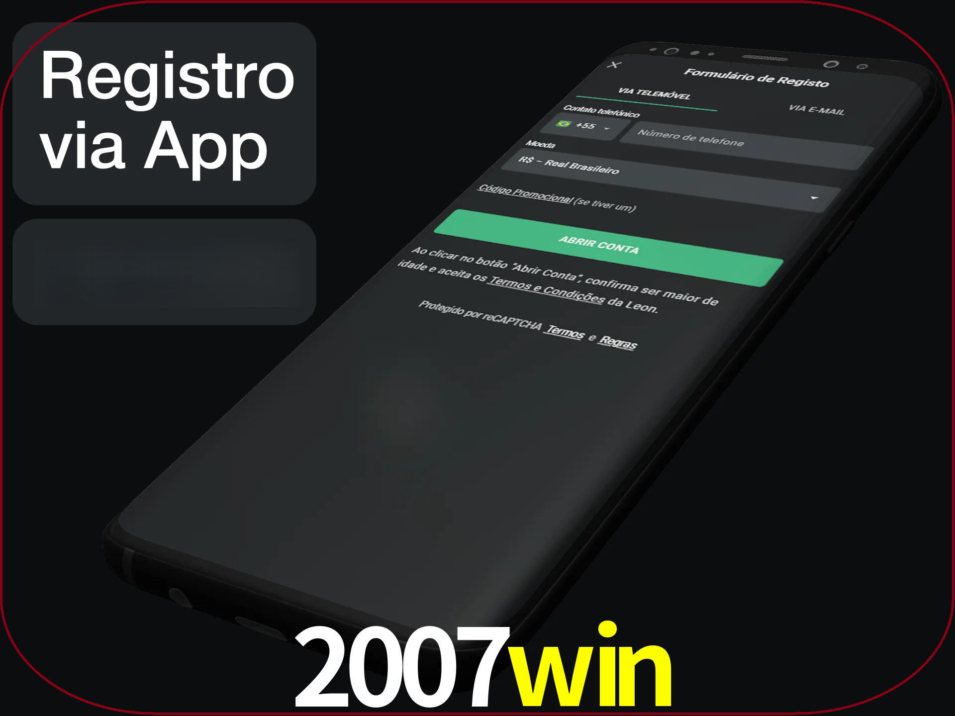 Registre-se quiclly em LeonBet usando o aplicativo.