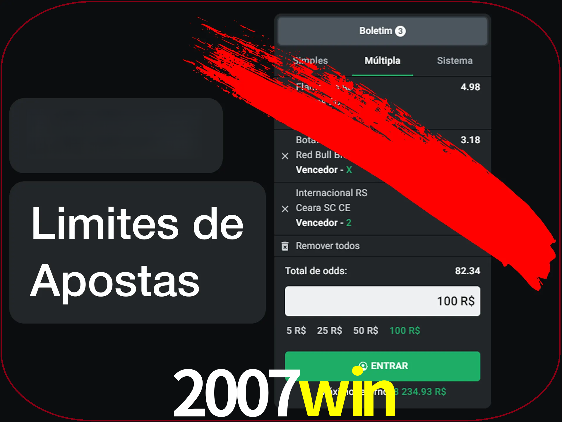 Não faça apostas loucas.